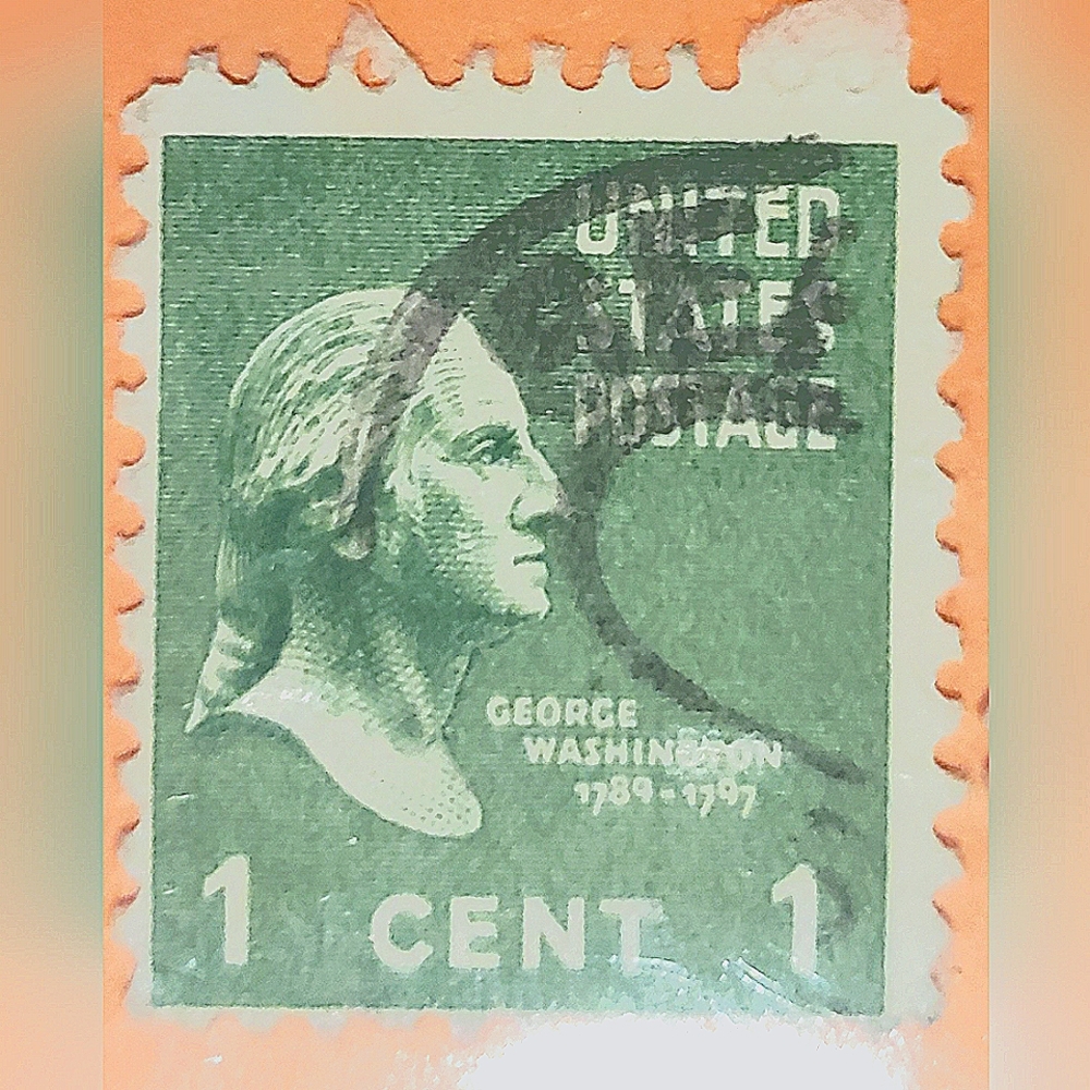 George Washington US 1c stamp